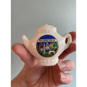 Vintage Washington DC Souvenir Teapot-Shaped Refrigerator Magnet